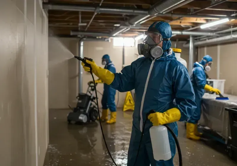 Basement Sanitization and Antimicrobial Treatment process in Royalton, MN